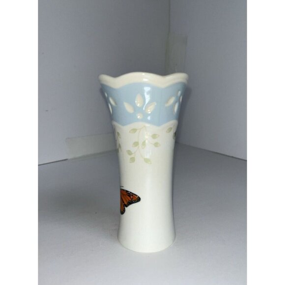 Lenox Petite Bud Vase, 4.75” Butterfly Meadow, Ladybug Bee Louise Le Layer - Picture 2 of 8